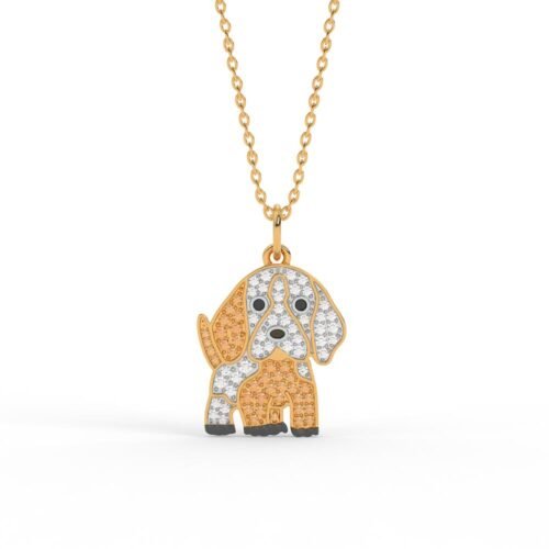 PlayfulPup Gold Pendant