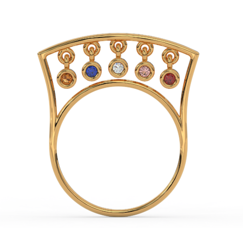 Dangling Gem Ring