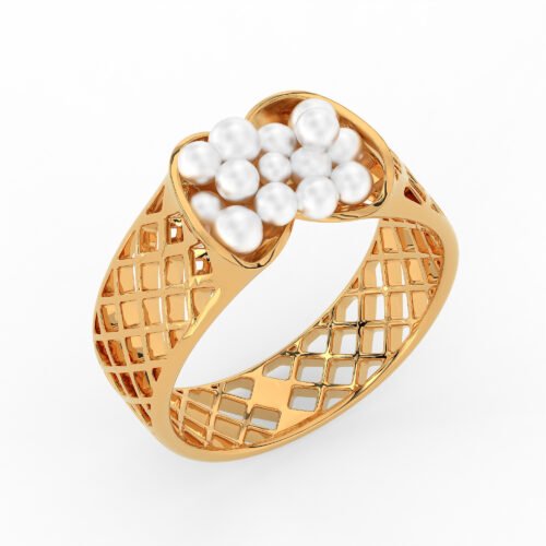 Pearl Lattice Ring