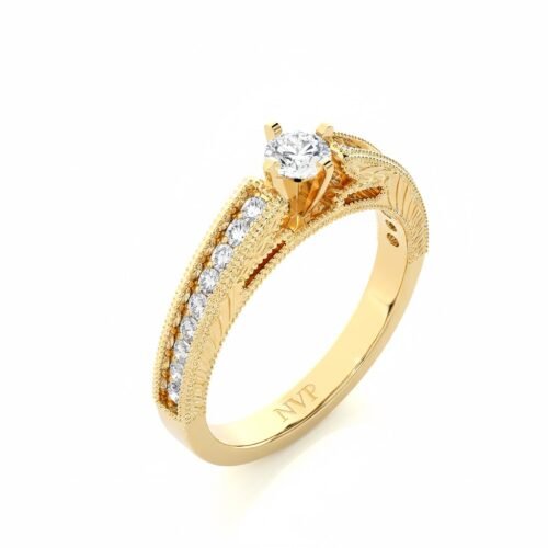 VintageCathedral Milgrain Ring