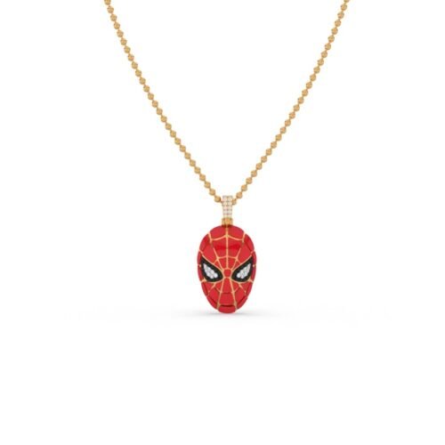Spider-Man Mask Diamond Pendant