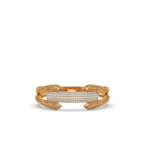 Mesh Frame Pavé Bangle
