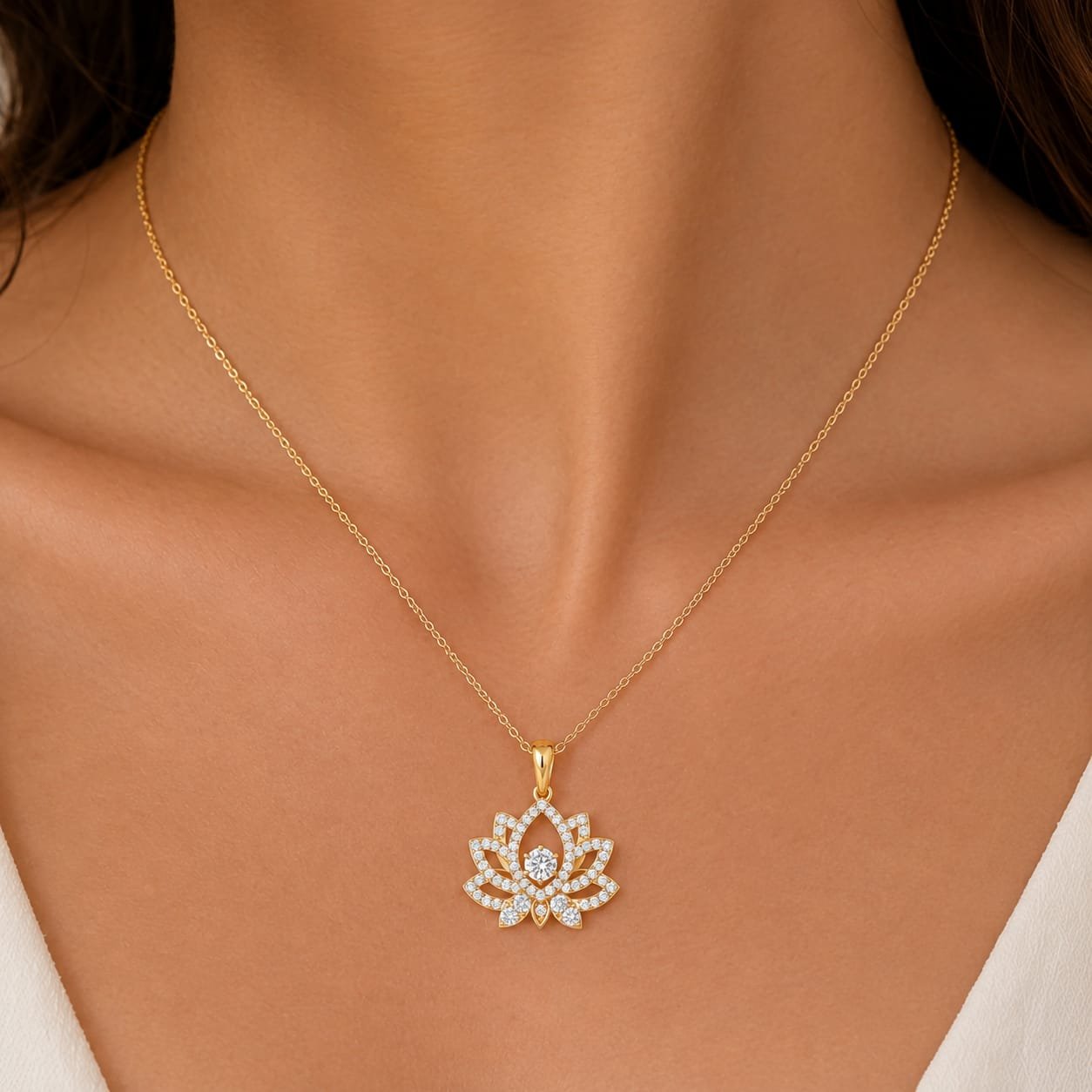 Luminous Lotus Pendant - Image 2