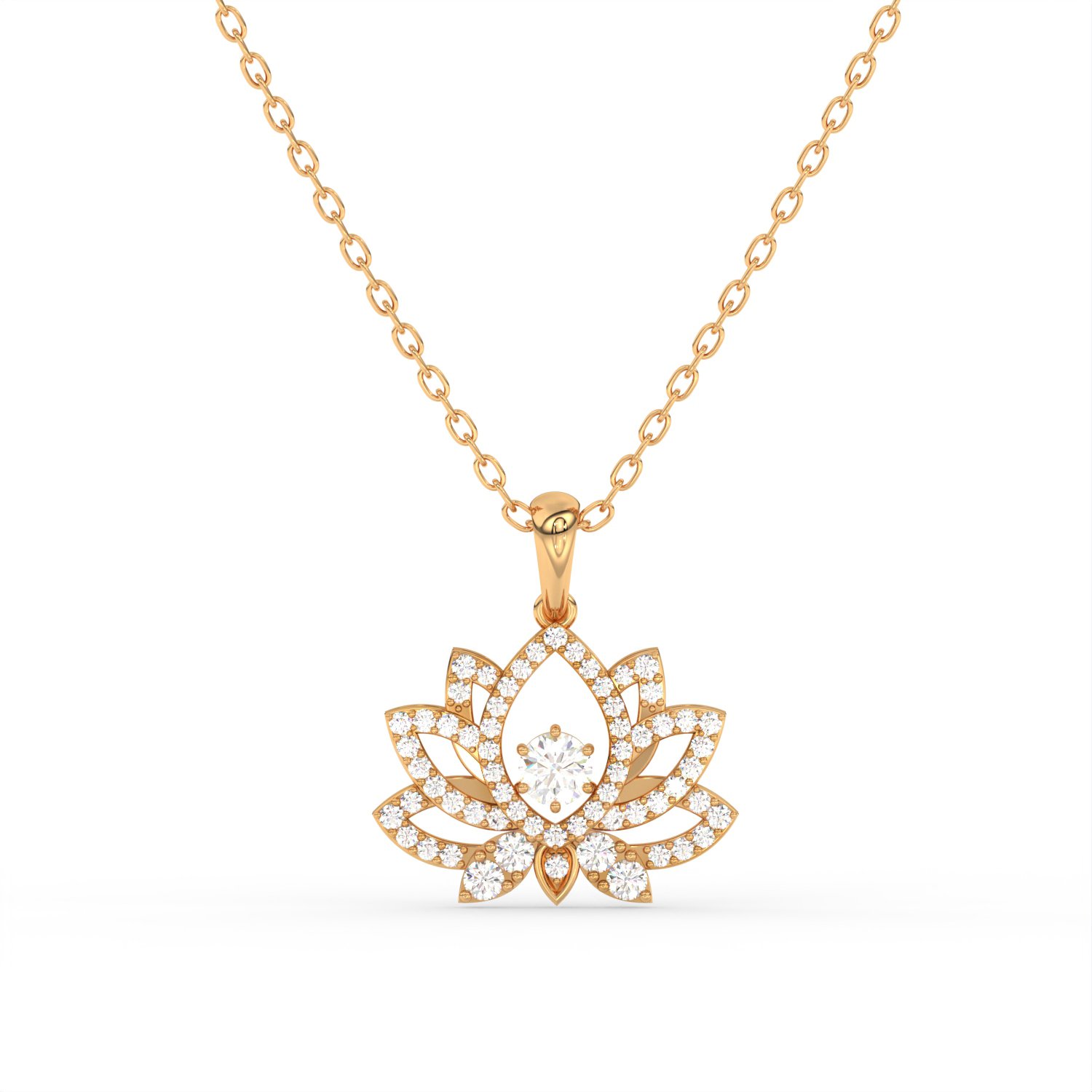 Luminous Lotus Pendant - Image 1