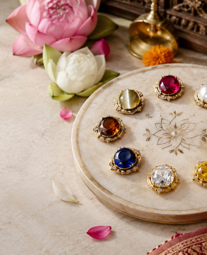 Gemstone Mandala Puja Arrangement
